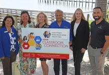 Support Martin County Classrooms As School Begins Lead sponsors of “Your Classroom Connection” online platforms Patty McAuley, Tami Karol, Kelley Decowski, Dr. Ajay Goyal, Lisa Rhodes, and Dr. Vincent Napoli. Photo by Doreen Poreba
