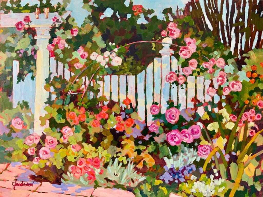 Garden Party by Carol Baehren. Courtesy of Martin Artisans Guild