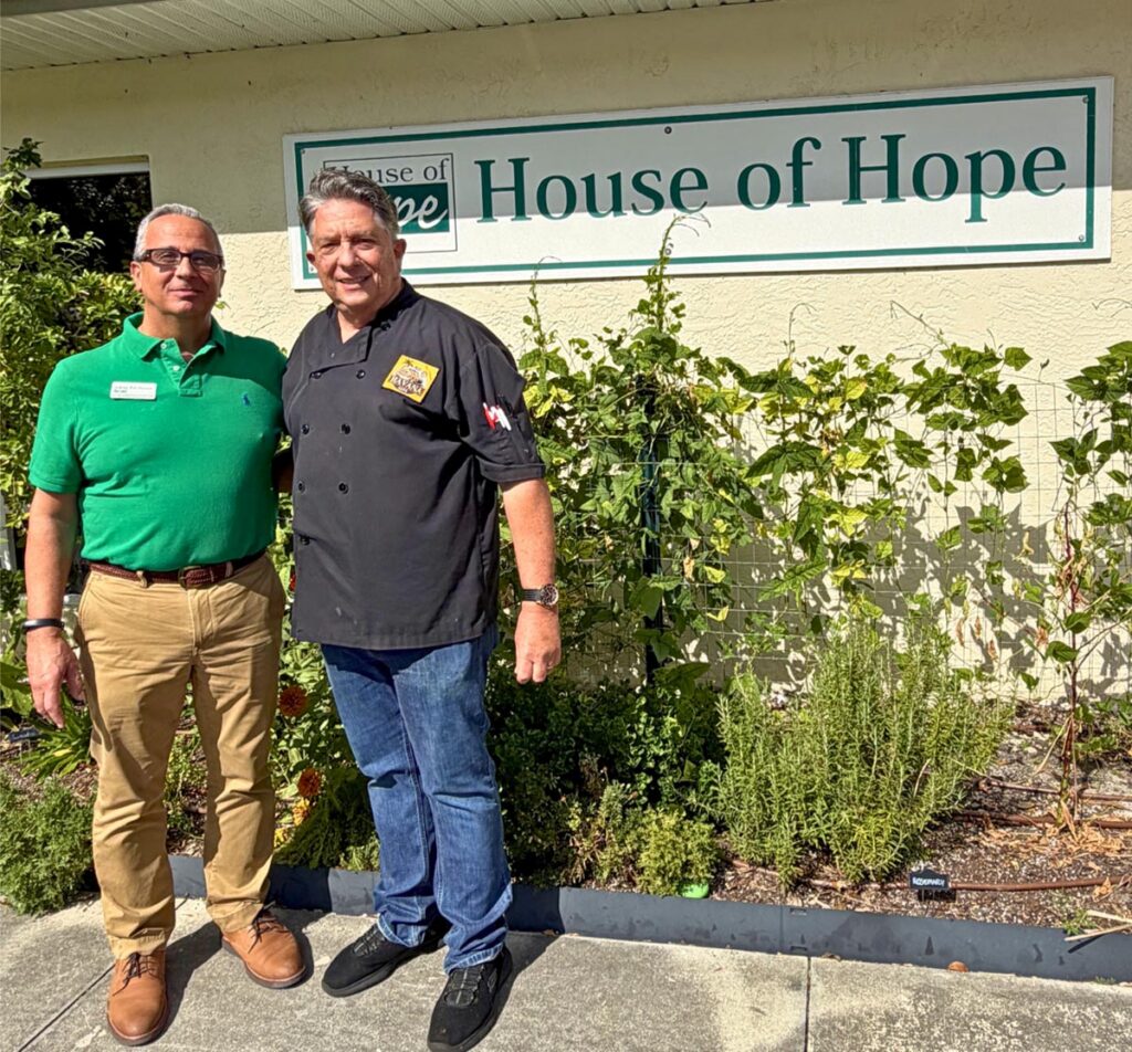 Rob Ranieri of House of Hope and Chuchi Rivero of Old Havana Café. Photo courtesy of House of Hope