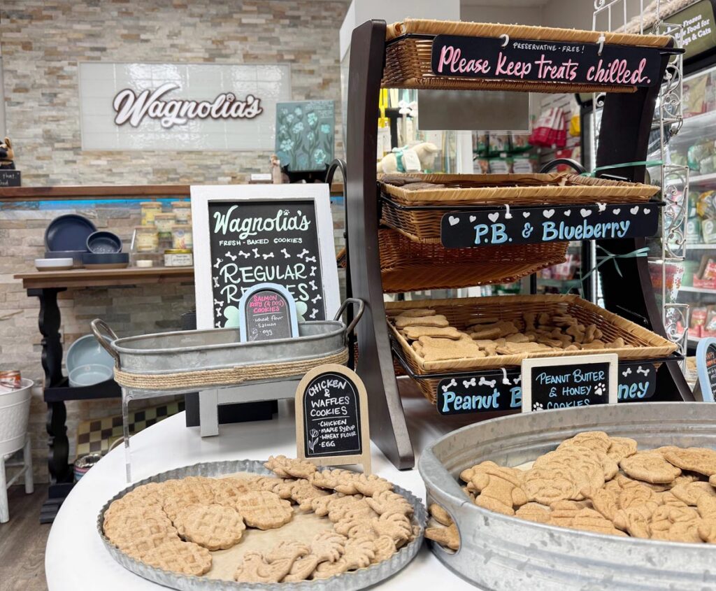 Fresh-baked pet treats at Wagnolia’s